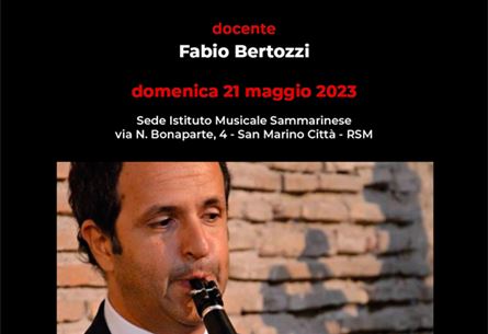 MasterClass di Clarinetto tenuta dal M° Fabio Bertozzi