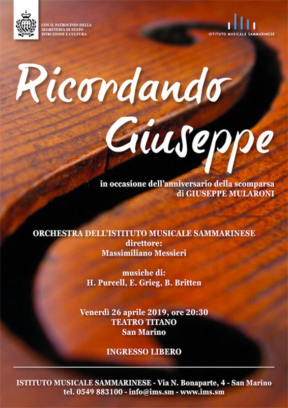 Ricordando Giuseppe, concerto in ricordo di Giuseppe Mularoni