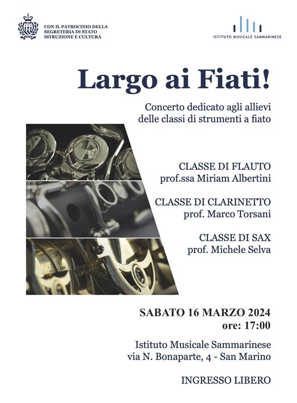 Concerto "Largo ai Fiati!"