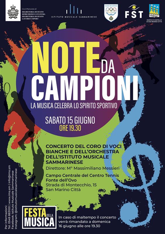 NOTE DA CAMPIONI: la musica celebra lo spirito sportivo