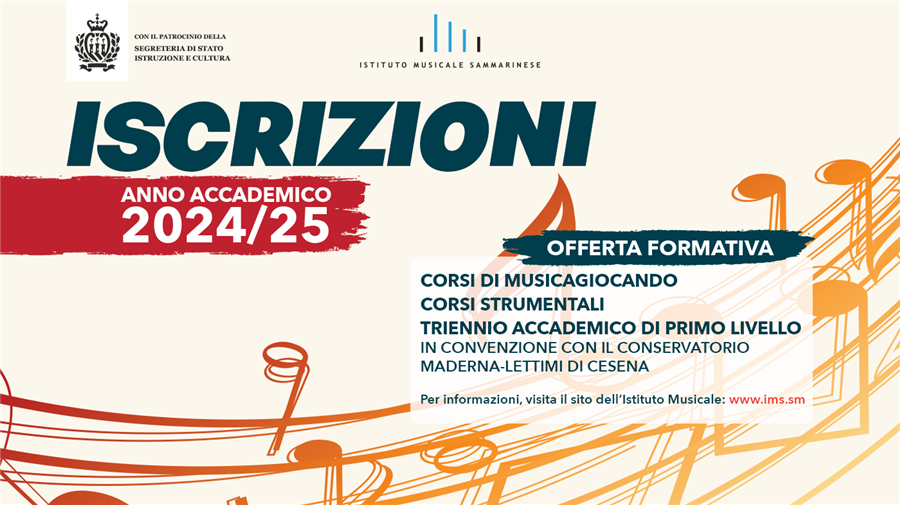 ISCRIZIONI Anno Accademico 2024/2025