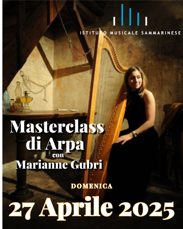 Masterclass Arpa - Marianne Gubri "Libera la tua creatività: l'improvvisazione nella musica d'insieme e scrittura creativa"