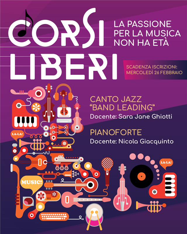 Corsi liberi di musica 2025